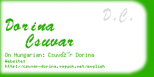 dorina csuvar business card